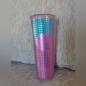 Starbucks Pink and Blue Venti Tumbler